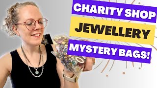 Unboxing FOUR Charity Shop Mystery Jewellery Bags! 💍 Will we find some Vintage Jewelry Treasures?