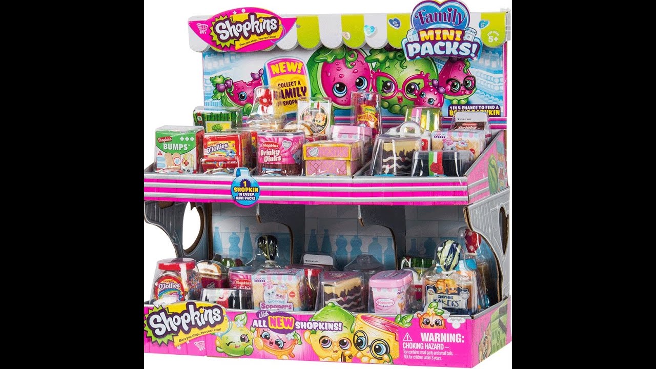 Shopkins mini family pack blind bag opening ! - YouTube