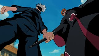 Gojo save Konoha from pain invasion (fanAnimation)
