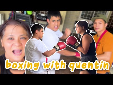 BOXING WITH QUENTIN (TRY AND TRY UNTIL YOU SUCCEED) | CANDY AND QUENTIN | OUR SPECIAL LOVE