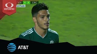 Penal De Raúl Jiménez México 3 - 2 Costa Rica Amistoso Presentado Por At&T