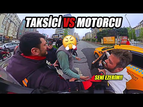 Trafikte Sinir Krizi: Taksici ile Motorcu Karşı Karşıya! Türkiye'deki Motorcu Olayları!