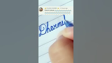 Dharmik in cursive writing #sanahandwritting #cursivehandwritting #shortsvideo #viralshorts #names