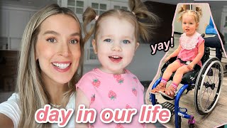 TRYING OUR FIRST WHEELCHAIR + AAC IS HERE ✨ SAHM DITL vlog