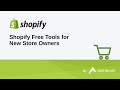 Shopify free tools for new store owners