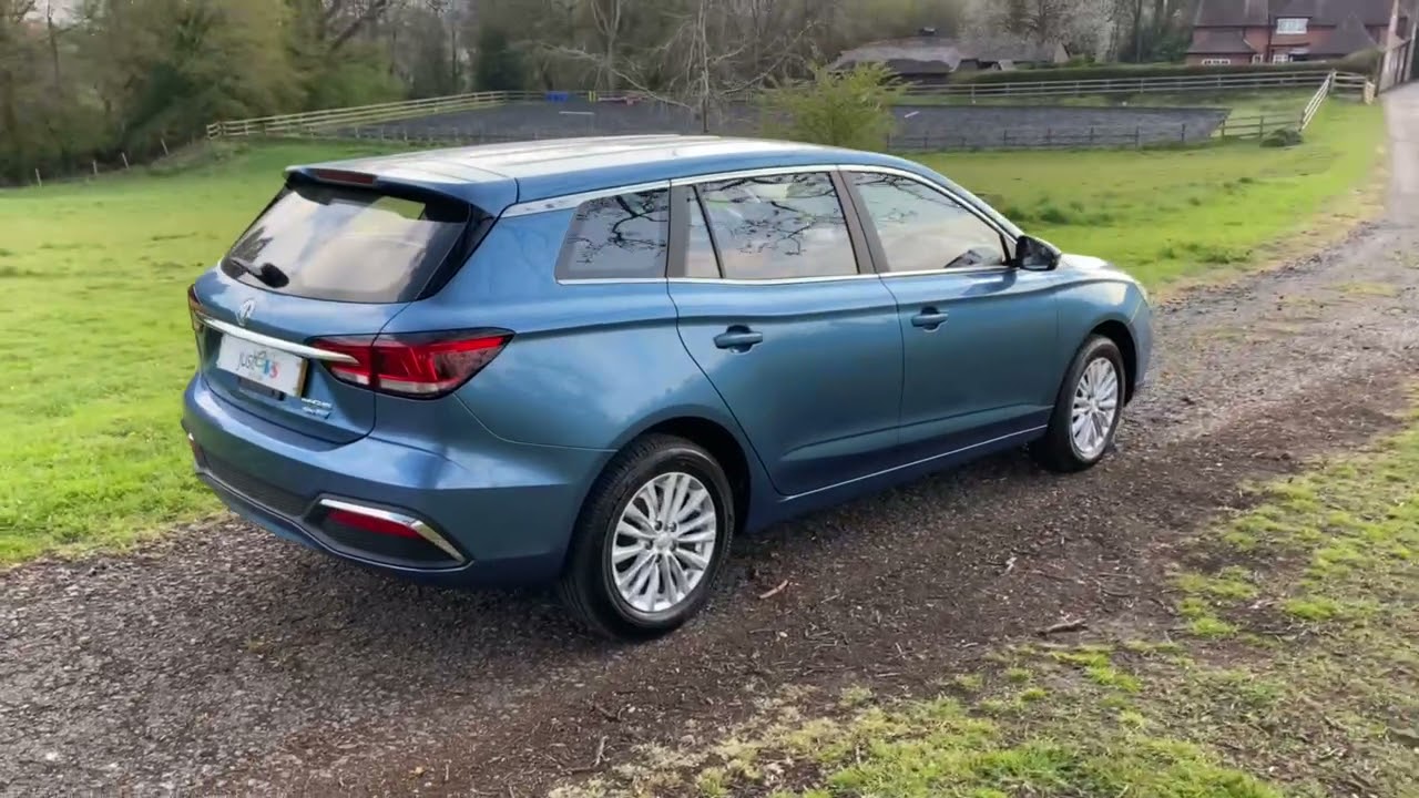 MG MG5 Estate EV Electric Blue 28 - YouTube
