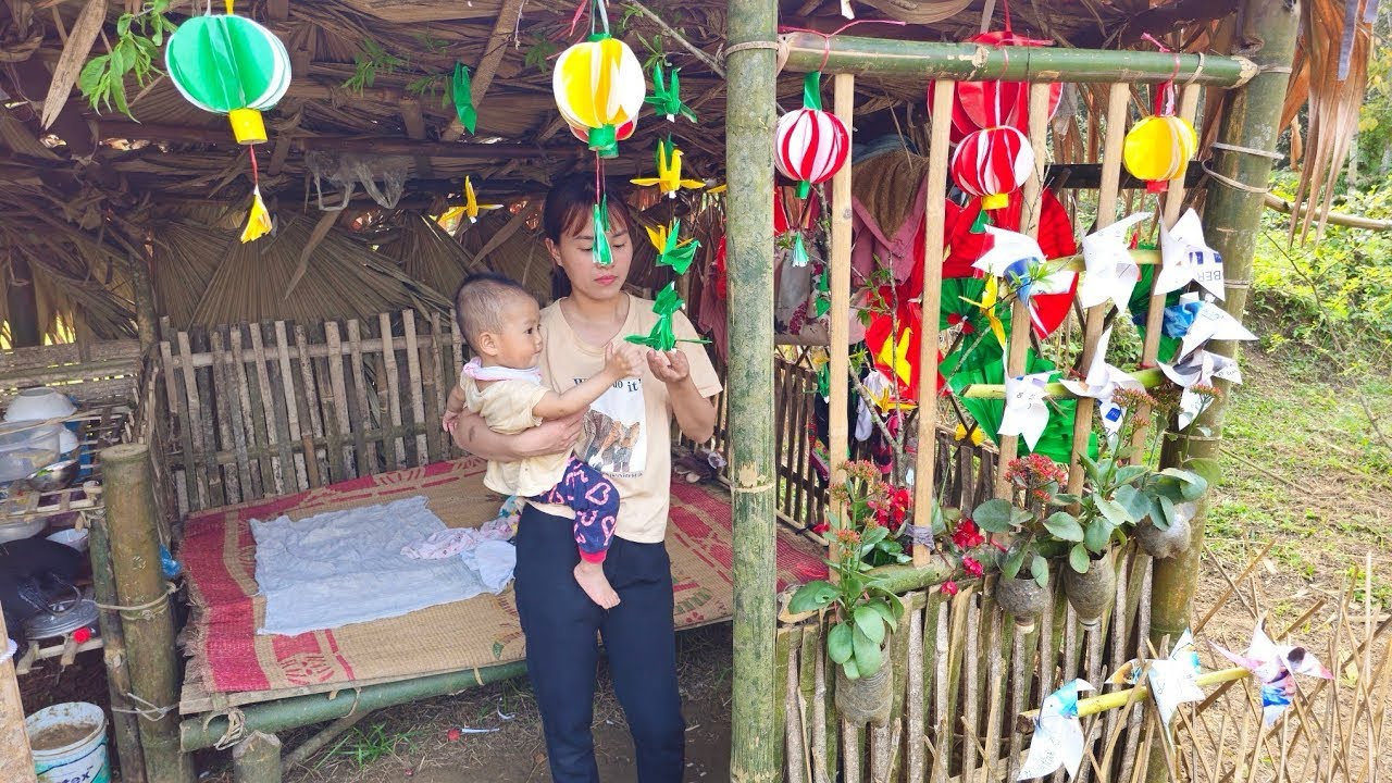 Single Mother Breaks Bamboo Shoots to Sell | Mother-in-Law Makes Peanut Water Cake for the Family