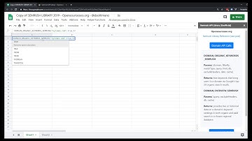 Domain Organic Keywords Formula - Opensourceseo.org
