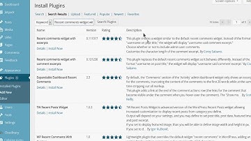 Best of Wordpress Plugins - recent comments excerpt