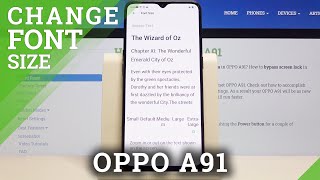 How to Change Font Size in OPPO A91 – Adjust Font Look screenshot 5