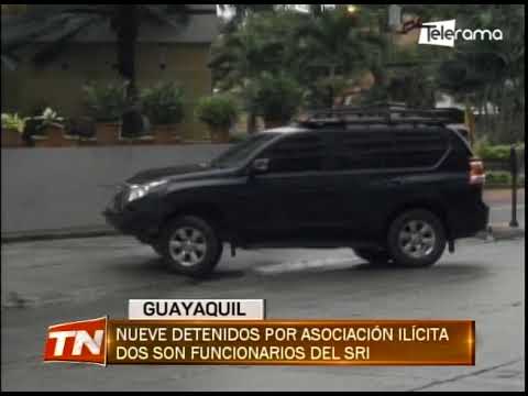 Nueve detenidos por asociación ilícita dos son funcionarios del SRI