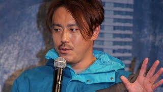 皆川賢太郎「ようやく日本で滑れるように」　「プリンススノーリゾート2014－2015『ゲレンデのMr．Snowman』任命式」3　#Kentaro Minagawa　#event