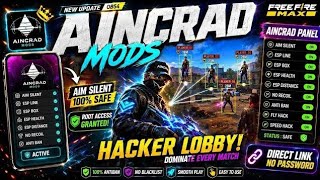 Aincrad Client V3.7 Free Fire Root + NONRO0T Device Full Setup Mod Menu Gameplay Aincrad mood rooted screenshot 5