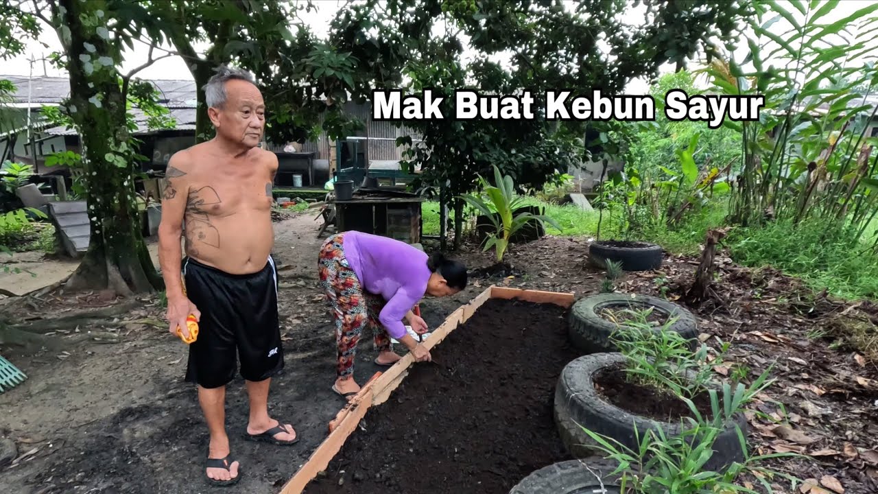 Mak Buat Kebun Sayur Isi Masa lapang,Lepas Nie Ada Aktiviti Harian Mereka.