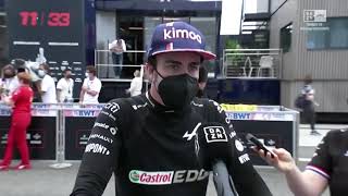 Fernando Alonso Entrevista Post Race Gp Hungría 2021
