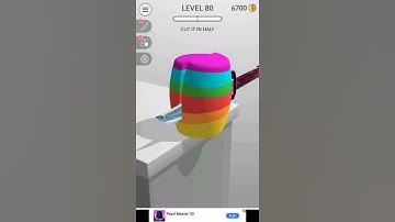 ASMR slicing gameplay - Clay Satisfying Video - Level  80 #shorts #gameplay #ASMRslicing