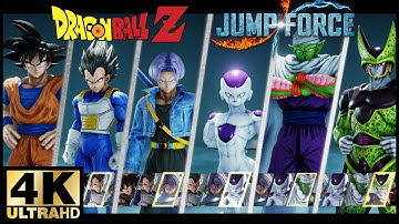 JUMP FORCE ALL DRAGON BALL CHARACTERS GAMEPLAY ULTIMATE ATTACK (4K VIDEO)