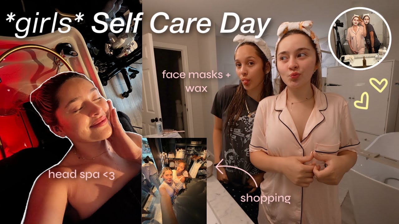 a *not so relaxing* self care day with my sister 🛁 | waxing, face masks, spicy noodles