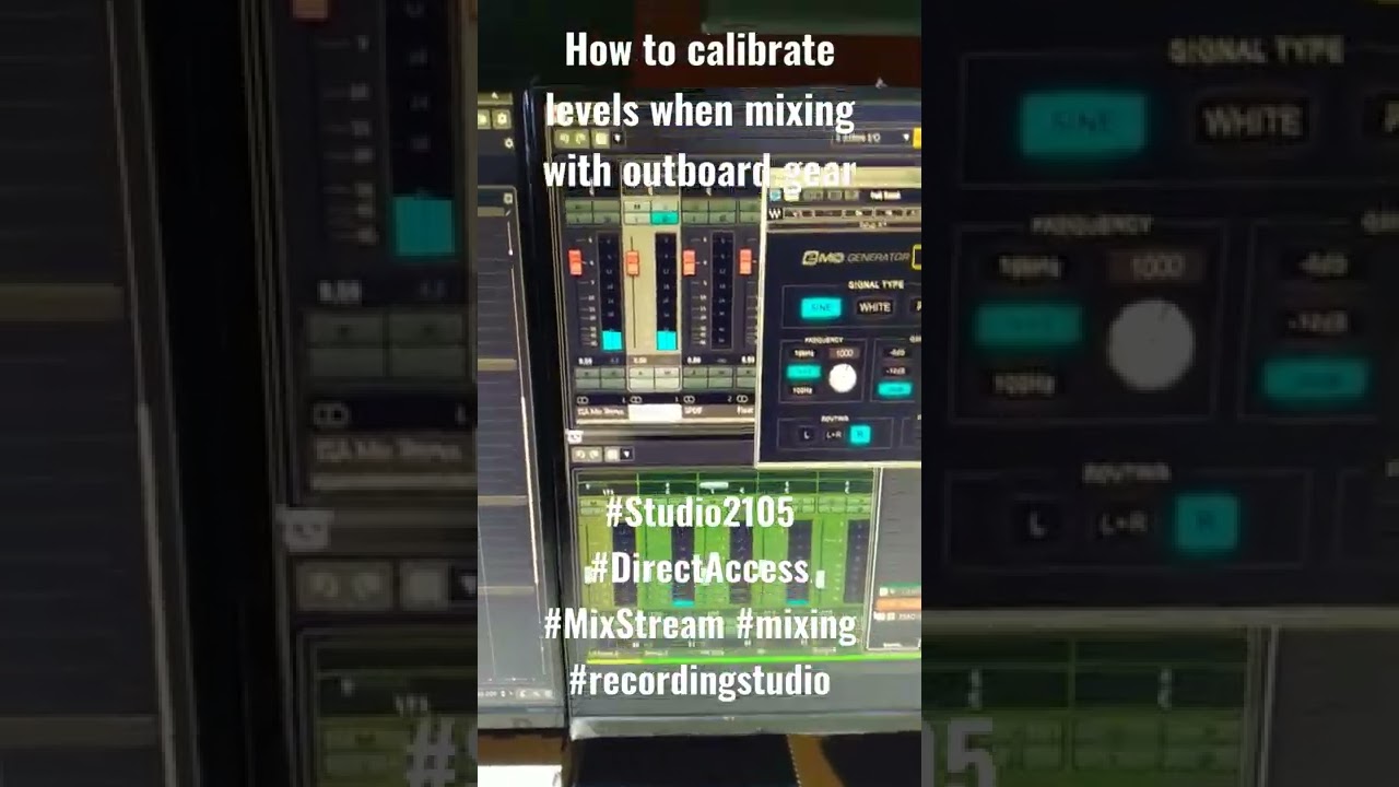 How to calibrate levels when mixing with outboard gear shorts YouTube