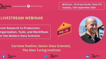 From Research to Production: Organization, Tools and Workflows for the Modern Data Scientist.