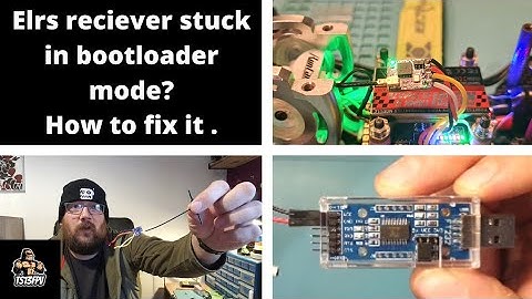Solid led on your elrs reciever ? How to fix a expresslrs reciever stuck in bootloader mode .