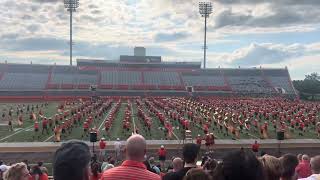 Ay Zig BGSU Marching Band at pre-season show 2026