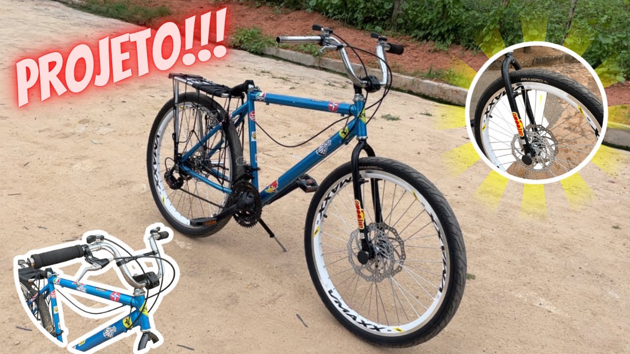 NOVO PROJETO NA BIKE ARO 26 MONTADINHA - FICOU CHAVE!!! 