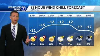 Extreme cold Tuesday morning, more dangerous wind chills