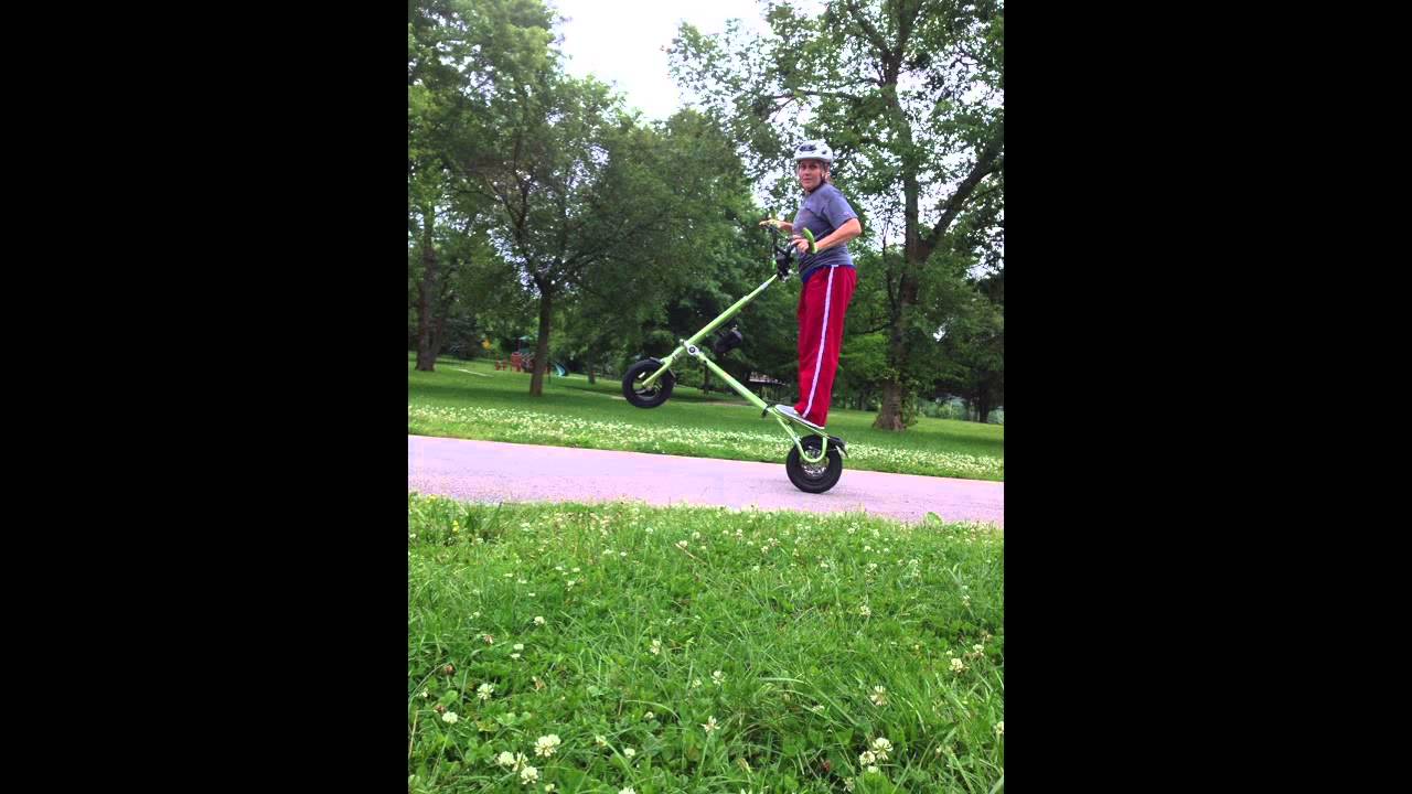 Trikke Carving Vehicle Wheelie Contest May 2015 - YouTube
