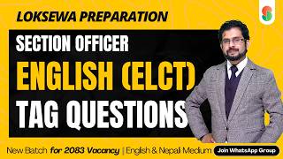 Tag Questions | Loksewa preparation Section Officer | English by Rajiv Sir | #officer #tagquestions