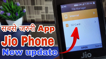 Jio Phone Mai New update | File Manager in Jio Phone by Latest New Informations