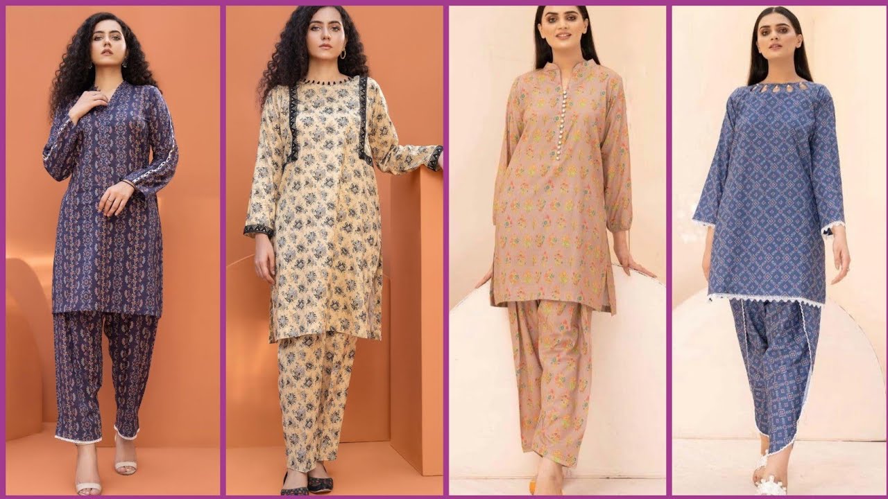 Latest All over printed suit design 2022║full Same print salwar kameez/one print frocks dress design