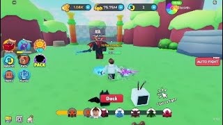 I played roblox sword simulator with RockFireJunior