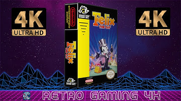 Felix the Cat (1992) Nintendo NES retro video game intro / demo [4K 60FPS UHD]