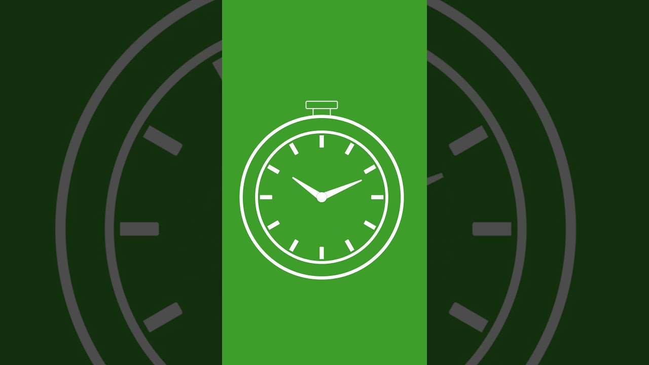 4K Stopwatch Clock Animation | After Effects Green Screen VFX | Motion Graphics