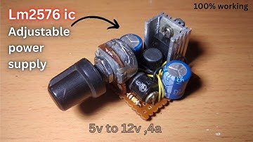 Make Lm2576 ic Power supply।Mini powerful Power supply