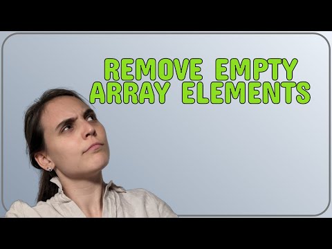 Remove empty array elements