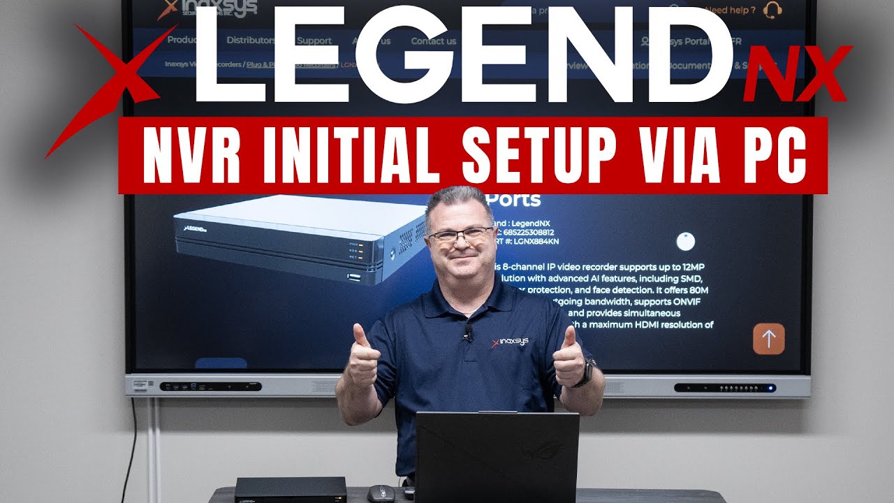 LegendNX NVRs – Initial Setup via PC - YouTube