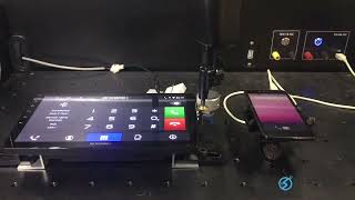 Infotainment connectivity testing with mobile phone - QUACO Pro S