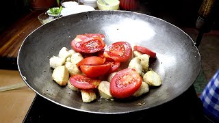 Arvi Karahi Dhaba Style Arvi Karahi Recipe Chatpatee Arvi Karahi Recipe By Tasty