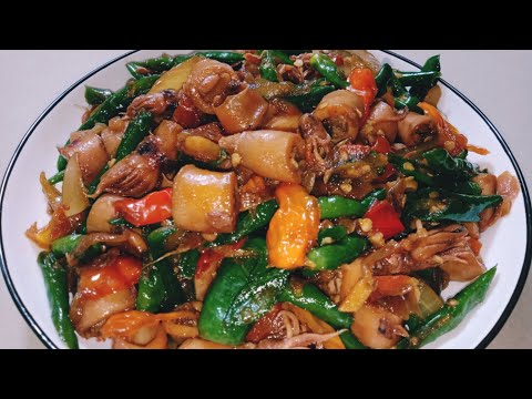 Masak Tumis Cumi Asin Cabe Ijo