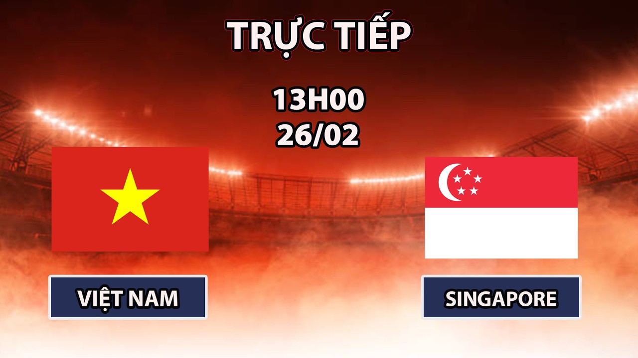 🔴U18 Việt Nam - U18 Singapore | U18 Đông Nam Á | Đảo Quốc Sư Tử Thất Thần Trước Rồng Vàng
