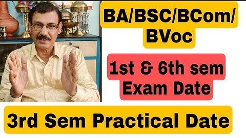 BA,BSc,BCom, B Voc ll Ist, 6 Sem ll Exam date ll Practical ll My English Class Room ll
