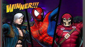 ULTIMATE MARVEL VS. CAPCOM 3 Spiderman,Dante,Taskmaster Requested Gameplay