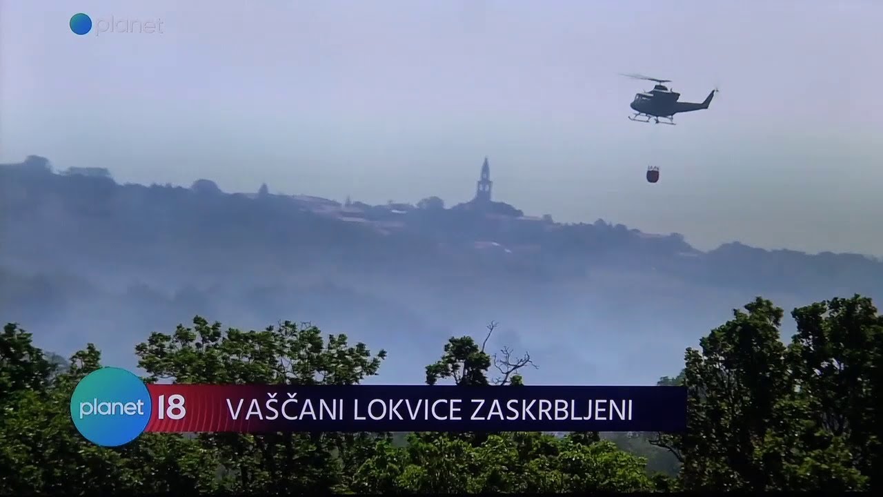 POŽAR  KRAS  HELIKOPTERJI & AVIONI   2022
