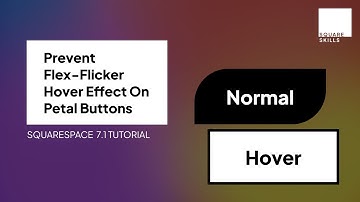Stop "Petal" buttons turning Rectangular on Hover  - Squarespace 7.1 Tutorial