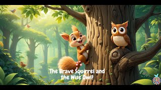 Sammy the Brave Squirrel and Ollie the Wise Owl | A Heartwarming Story on Bravery !!