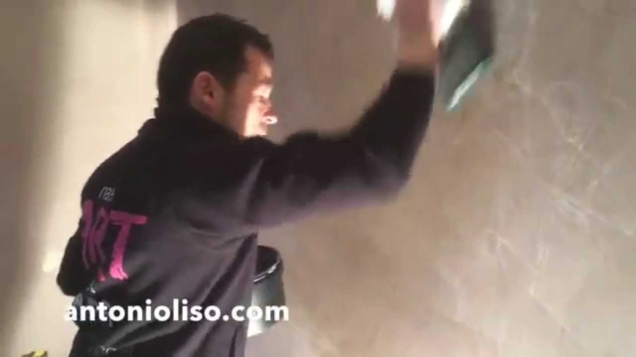 Stucco veneziano applicazione come fare lo stucco veneziano youtube Come fare lo spatolato