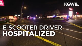 Motorcyclist dies in crash with e-scooter in Southeast Portland
