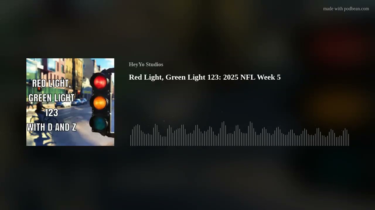 Red Light, Green Light 123: 2025 NFL Week 5